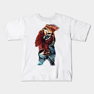 Bear Tiger #bear #tiger animals art Kids T-Shirt